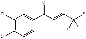 (E)-1-(3,4-二氯苯基)-4,4,4-三氟-2-烯-1-酮 结构式