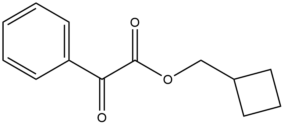 Cyclobutylmethyl α-oxobenzeneacetate 结构式