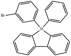 5-(3-溴苯基)-5-苯基-5H-二苯并[B,D]硅烷 结构式