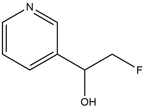 2-氟-1-(3-吡啶基)乙-1-醇 结构式