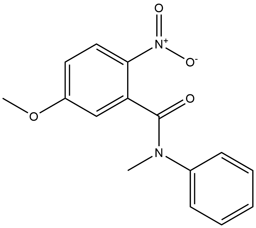 5-methoxy-N-methyl-2-nitro-N-phenylbenzamide 结构式