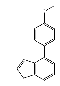4-(4-甲氧基苯基)-2-甲基-1H-茚 结构式