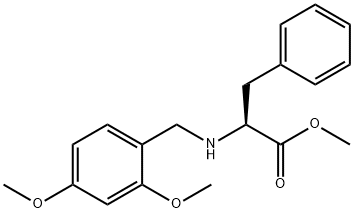 L-Phenylalanine, N-[(2,4-dimethoxyphenyl)methyl]-, methyl ester 结构式