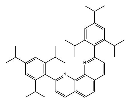 2,9-双(2,4,6-三异丙基苯基)-1,10-菲咯啉 结构式