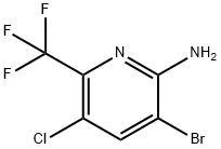 3-溴-5-氯-6-(三氟甲基)吡啶-2-胺 结构式