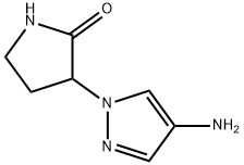 3-(4-Amino-1h-pyrazol-1-yl)pyrrolidin-2-one 结构式