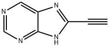 8-乙炔基-9H-嘌呤 结构式