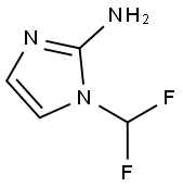 1-(二氟甲基)-1H-咪唑-2-胺 结构式