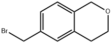6-(bromomethyl)-3,4-dihydro-1H-2-benzopyran 结构式
