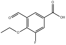 4-Ethoxy-3-fluoro-5-formylbenzoic acid 结构式