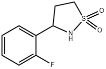 ISOTHIAZOLIDINE, 3-(2-FLUOROPHENYL)-, 1,1-DIOXIDE 结构式