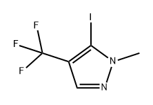 5-碘-1-甲基-4-(三氟甲基)-1H-吡唑 结构式