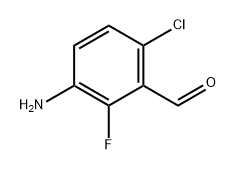 3-氨基-6-氯-2-氟苯甲醛 结构式