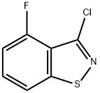1,2-Benzisothiazole, 3-chloro-4-fluoro- 结构式