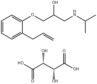 化合物 ALPRENOLOL TARTRATE 结构式