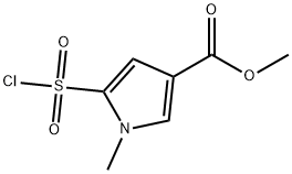 5-(氯磺酰基)-1-甲基-1H-吡咯-3-羧酸甲酯 结构式