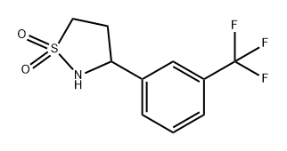 ISOTHIAZOLIDINE, 3-[3-(TRIFLUOROMETHYL)PHENYL]-, 1,1-DIOXIDE 结构式