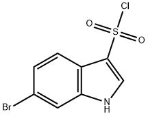 6-溴-1H-吲哚-3-磺酰氯 结构式