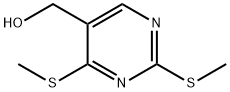 (2,4-双(甲硫基)嘧啶-5-基)甲醇 结构式