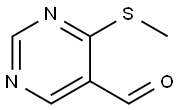 4-(甲硫基)嘧啶-5-甲醛 结构式