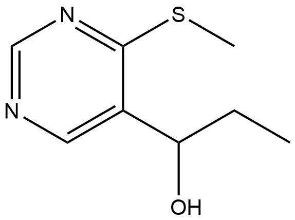 1-(4-(甲硫基)嘧啶-5-基)丙-1-醇 结构式