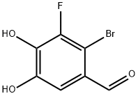 2-溴-3-氟-4,5-二羟基苯甲醛 结构式