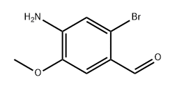 4-氨基-2-溴-5-甲氧基苯甲醛 结构式