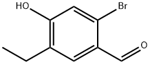 2-溴-5-乙基-4-羟基苯甲醛 结构式