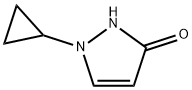 1-环丙基-1H-吡唑-3(2H)-酮 结构式