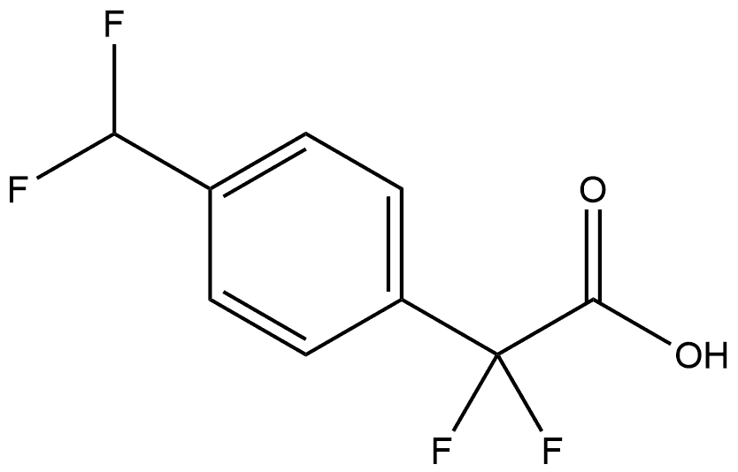 2-(4-(二氟甲基)苯基)-2,2-二氟乙酸 结构式