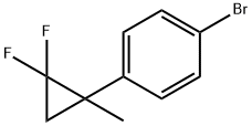 1-bromo-4-(2,2-difluoro-1-methylcyclopropyl)benzene 结构式