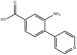 3-氨基-4-(吡啶-4-基)苯甲酸 结构式