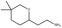 2-(5,5-二甲基四氢2H吡喃-2-基)乙-1-胺 结构式