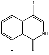 4-溴-8-氟异喹啉-1(2H)-酮 结构式