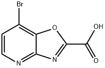 Oxazolo[4,5-b]pyridine-2-carboxylic acid, 7-bromo- 结构式