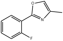 2-(2-fluorophenyl)-4-methyl-1,3-oxazole 结构式