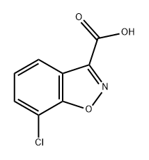 1,2-Benzisoxazole-3-carboxylic acid, 7-chloro- 结构式