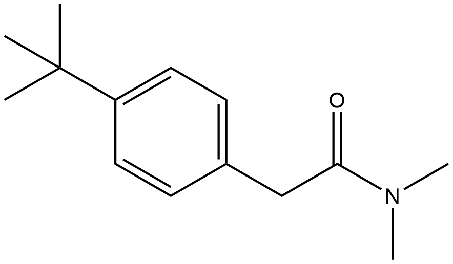 4-(1,1-Dimethylethyl)-N,N-dimethylbenzeneacetamide 结构式