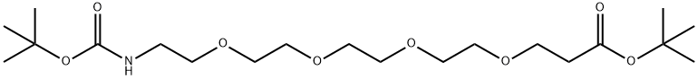 氨基叔丁酯-四聚乙二醇-C2-叔丁酯 结构式