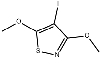 4-碘-3,5-二甲氧基异噻唑 结构式