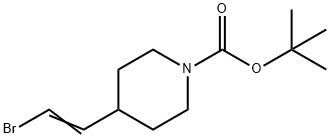 tert-butyl 4-(2-bromoethenyl)piperidine-1-carboxylate 结构式