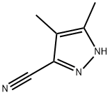 4,5-二甲基-1H-吡唑-3-碳腈 结构式