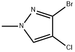 1H-Pyrazole, 3-bromo-4-chloro-1-methyl- 结构式