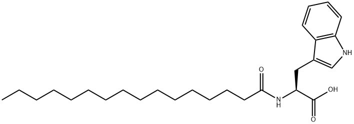 棕榈酰基-L-色氨酸 结构式