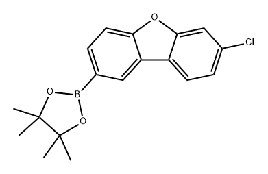 7-氯二苯并呋喃-2-硼酸频哪醇酯 结构式