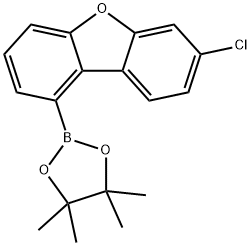 2-(7-CHLORODIBENZO[B,D]FURAN-1-YL)-4,4,5,5-TETRAMETHYL-1,3,2-DIOXABOROLANE 结构式
