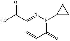 1-环丙基-6-氧代-1,6-二氢哒嗪-3-羧酸 结构式