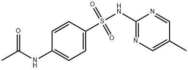 Acetamide, N-[4-[[(5-methyl-2-pyrimidinyl)amino]sulfonyl]phenyl]- 结构式