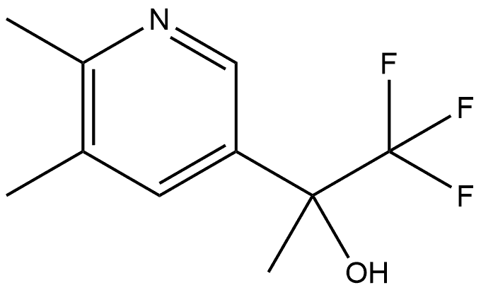α,5,6-Trimethyl-α-(trifluoromethyl)-3-pyridinemethanol 结构式