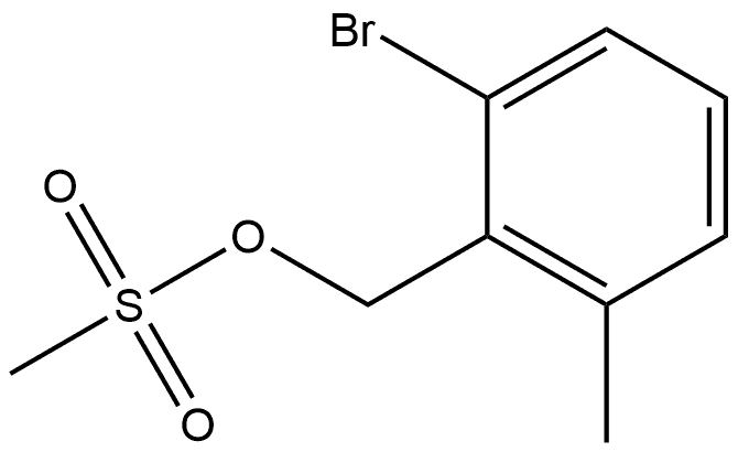 Benzenemethanol, 2-bromo-6-methyl-, 1-methanesulfonate 结构式
